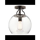 Plafonnier semi-encastré Kichler Harmony 44066OZ 1-lumière 75W vieux bronze