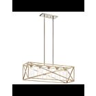 Lustre linéaire Kichler Moorgate 44081DAW 5-lumières 75W blanc antique