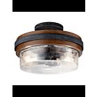 Plafonnier semi-encastré Kichler Grand 44100AUB 2-lumières 75W teint châtain