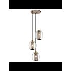 Suspendu Kichler Asher 44103AP 3-lumières 75W étain antique