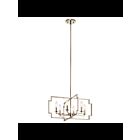 Lustre à 1 étage Kichler Downtown 44128PN 6-lumières 60W nickel poli