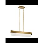 Lustre linéaire à LED Kichler Serene 44160NBRLED 2-lumières 32W laiton naturel