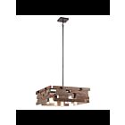 Lustre rectangulaire Kichler Cuyahoga Mill 44228AVI 5-lumières 75W fer d'enclume