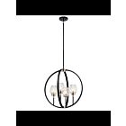 Suspendu Kichler Moyra 44239BK 4-lumières 60W noir