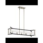 Lustre linéaire Kichler Lente 44250MOK 5-lumières 60W chêne midnight