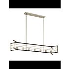 Lustre linéaire Kichler Lente 44252MOK 7-lumières 60W chêne midnight