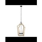 Suspendu de foyer Kichler Botanica 44262AVI 4-lumières 60W fer d'enclume