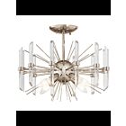 Plafonnier semi-encastré Kichler Eris 44277PN 4-lumières 60W nickel poli