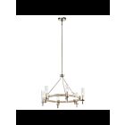 Lustre à 1 étage Kichler Telan 44284WWW 6-lumières 40W bois blanc délavé