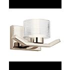 Applique murale à LED Kichler Lasus 44349PNLED 1-lumière 11W nickel poli