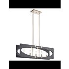 Lustre linéaire Kichler Alscar 44361DWG 5-lumières 60W gris bois flotté