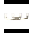 Luminaire de vanité Kichler Deryn 45035DAG 4-lumières 75W gris antique
