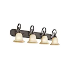 Luminaire de vanité Kichler Monroe 45056OZ 4-lumières 100W vieux bronze