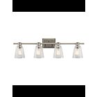 Luminaire de vanité Kichler Nadine 45098NI 4-lumières 100W nickel brossé