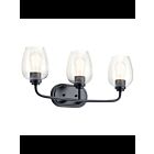 Luminaire de vanité Kichler Valserrano 45129BKCS 3-lumières 75W noir