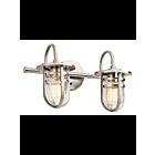 Luminaire de vanité Kichler Caparros 45132NI 2-lumières 100W nickel brossé