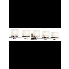 Luminaire de vanité Kichler Tully 45193AP 5-lumières 100W étain antique