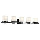 Kichler 45193BK Tully 5-Lumières 500W Noir Lumière de Vanité