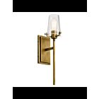Applique murale Kichler Alton 45295NBR 1-lumière 100W laiton naturel