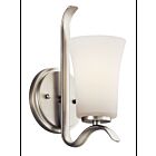 Applique murale Kichler Armida 45374NI 1-lumière 100W nickel brossé
