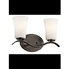 Luminaire de vanité Kichler Armida 45375OZ 2-lumières 100W vieux bronze