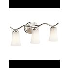 Luminaire de vanité Kichler Armida 45376NI 3-lumières 100W nickel brossé