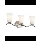 Luminaire de vanité à LED Kichler Armida 45376NIL18 3-lumières 10W nickel brossé