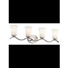 Luminaire de vanité Kichler Armida 45377NI 4-lumières 100W nickel brossé