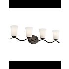 Luminaire de vanité Kichler Armida 45377OZ 4-lumières 100W vieux bronze