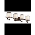 Luminaire de vanité Kichler Tallie 45452MIZ 4-lumières 60W poussière de bronze