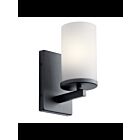 Applique murale Kichler Crosby 45495BK 1-lumière 100W noir