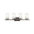 Luminaire de vanité Kichler Crosby 45498OZ 4-lumières 100W vieux bronze
