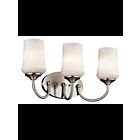 Luminaire de vanité Kichler Aubrey 45570NI 3-lumières 100W nickel brossé