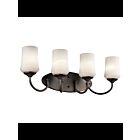 Luminaire de vanité à LED Kichler Aubrey 45571OZL18 4-lumières 10W vieux bronze