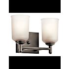 Luminaire de vanité Kichler Shailene 45573OZ 2-lumières 100W vieux bronze