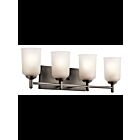 Luminaire de vanité Kichler Shailene 45575OZ 4-lumières 100W vieux bronze