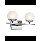 Luminaire de vanité Kichler Jasper 45581CH 2-lumières 50W chrome