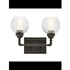 Luminaire de vanité Kichler Niles 45591OZ 2-lumières 100W vieux bronze