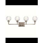 Luminaire de vanité Kichler Niles 45593AP 4-lumières 100W étain antique
