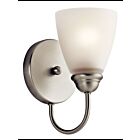 Applique murale Kichler Jolie 45637NI 1-lumière 100W nickel brossé