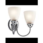 Luminaire de vanité à LED Kichler Jolie 45638CHL18 2-lumières 10W chrome