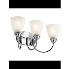 Luminaire de vanité à LED Kichler Jolie 45639CHL18 3-lumières 10W chrome
