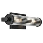 Kichler Azores 45648BK 2-Lumières Noir Applique murale