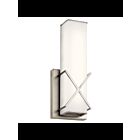 Applique murale à LED Kichler Trinsic 45656NILED 1-lumière 34.9W nickel brossé
