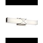 Luminaire de vanité linéaire à LED Kichler Trinsic 45657NILED 2-lumières 23W nickel brossé