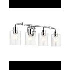 Luminaire de vanité Kichler Gunnison 45667CH 4-lumières 75W chrome