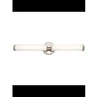 Luminaire de vanité linéaire à LED Kichler Indeco 45685PNLED 2-lumières 31W nickel poli