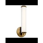 Applique murale à LED Kichler Indeco 45686NBRLED 1-lumière 16W laiton naturel