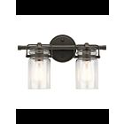 Luminaire de vanité Kichler Brinley 45688OZ 2-lumières 75W vieux bronze