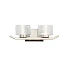 Luminaire de vanité à LED Kichler Lasus 45722PNLED 2-lumières 14W nickel poli